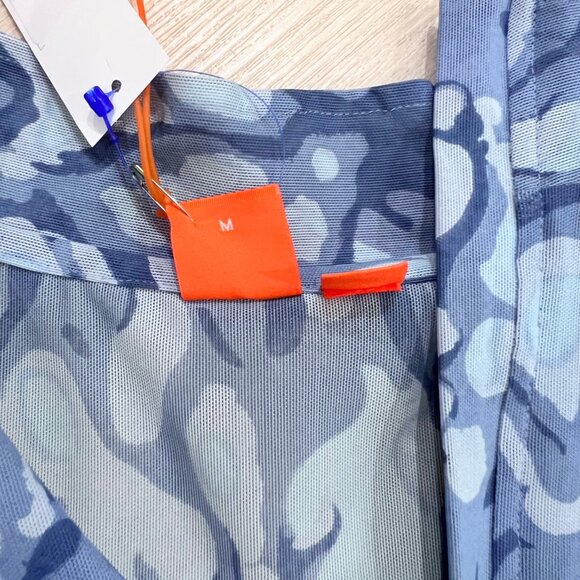 Abstract Pattern Hugo Boss Quarter Zip Nylon Short Sleeve Shirt Jacket - Picture 4 of 7